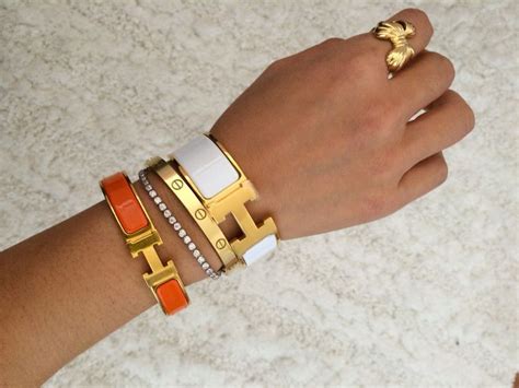 layering hermes bracelet|how to match bracelets.